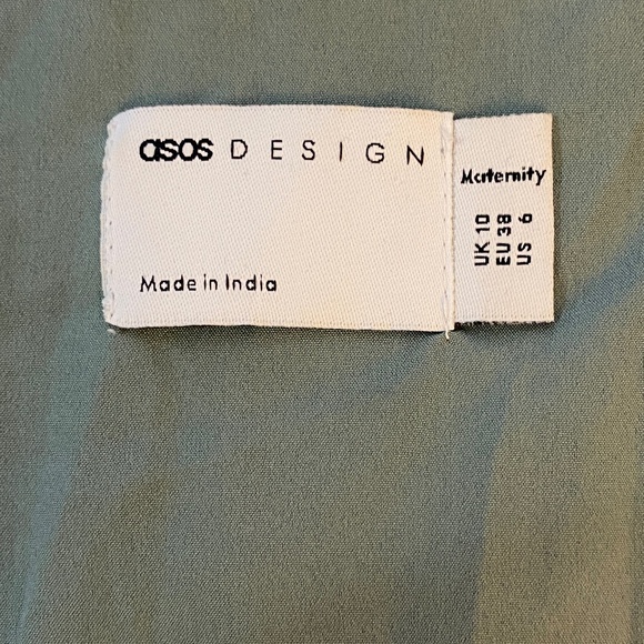 ASOS NWOT Soft Midi Button Front Dress with Trailing Embellishments Size 6 - Picture 6 of 16